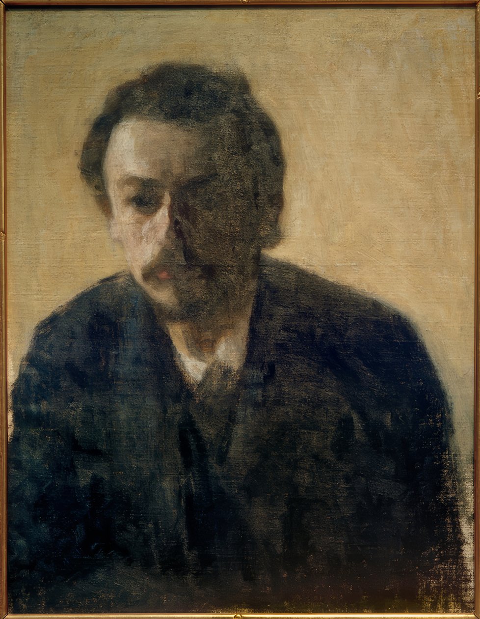 Autoportret V. Hammershöi, 1891 autorstwa Vilhelm Hammershoi