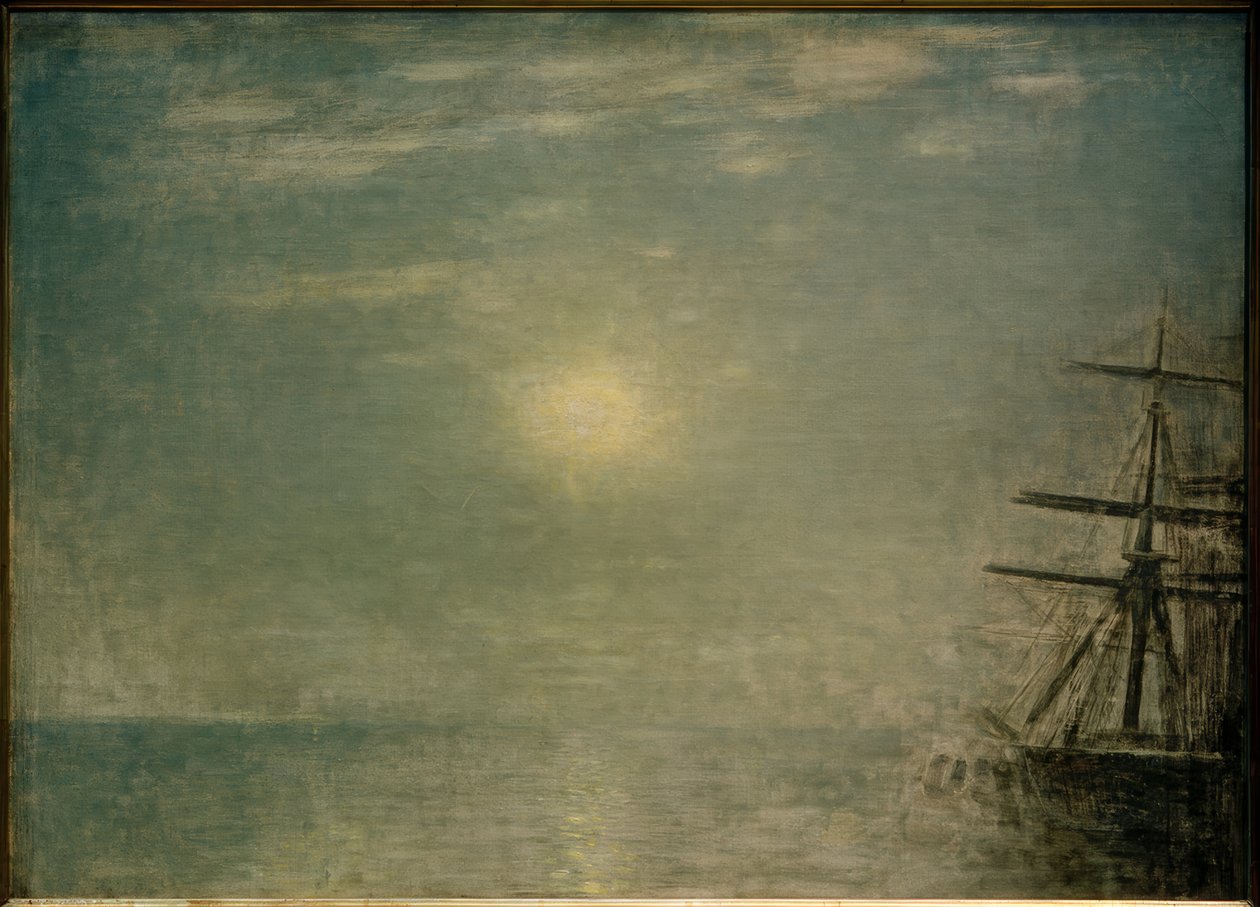 Słońce nad morzem autorstwa Vilhelm Hammershoi