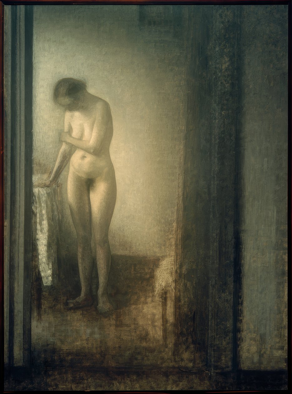 Akt kobiecy, stojący autorstwa Vilhelm Hammershoi