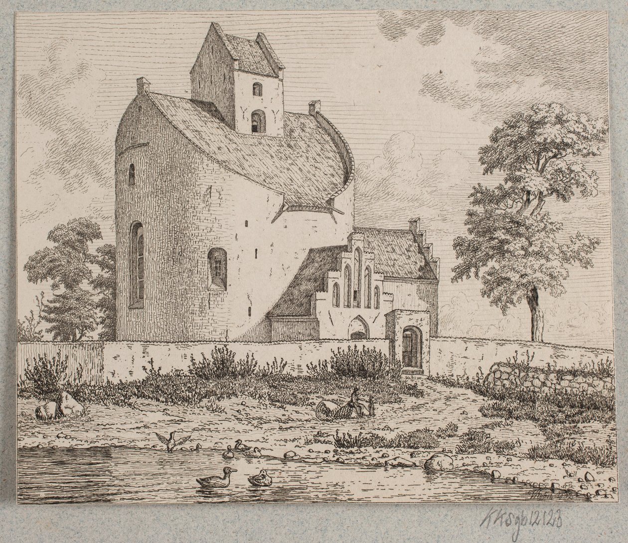 Kościół Bjernede autorstwa Vilhelm Kyhn