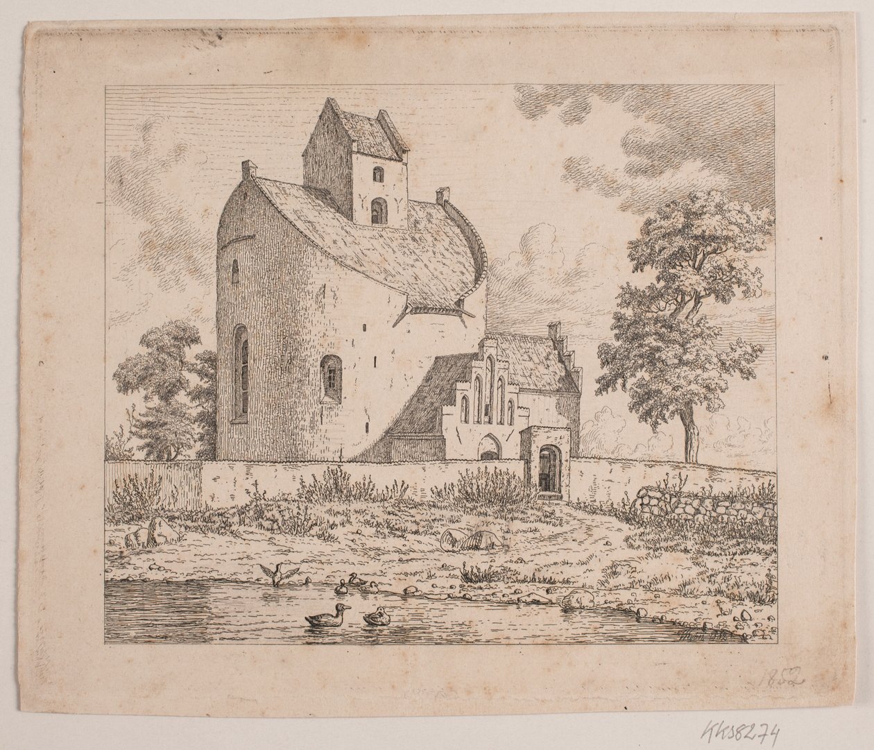 Kościół Bjernede autorstwa Vilhelm Kyhn