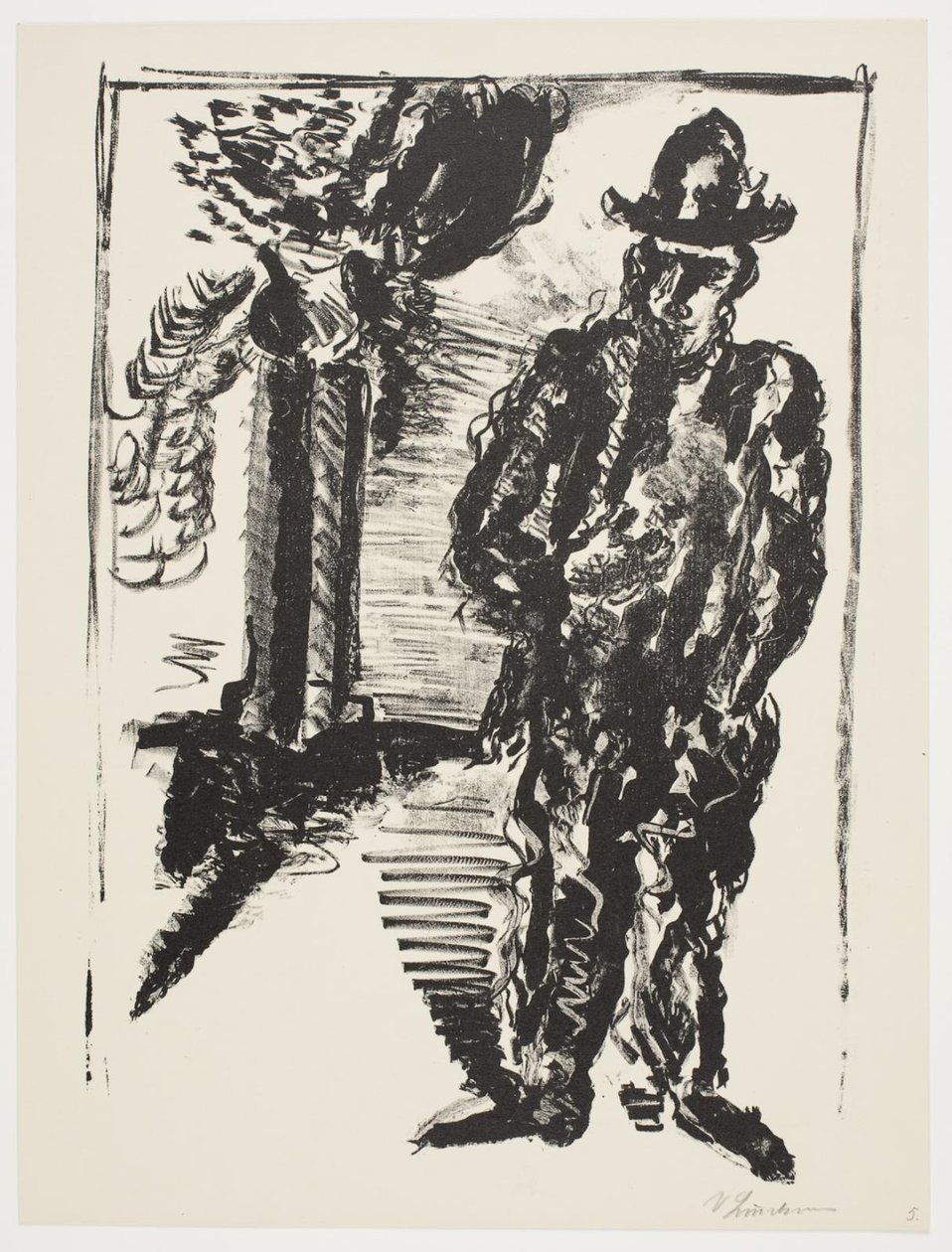 Arkusz z „Klingens Kunstnermappe nr 2” autorstwa Vilhelm Lundstrøm