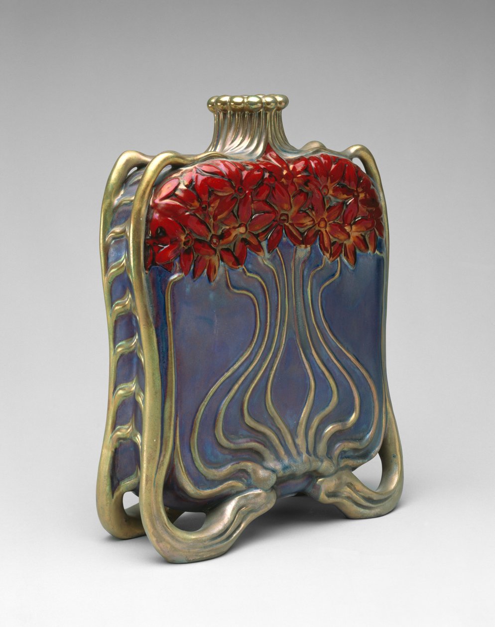 Butelka, 1890-1900 (porcelana) autorstwa Vilmos Zsolnay