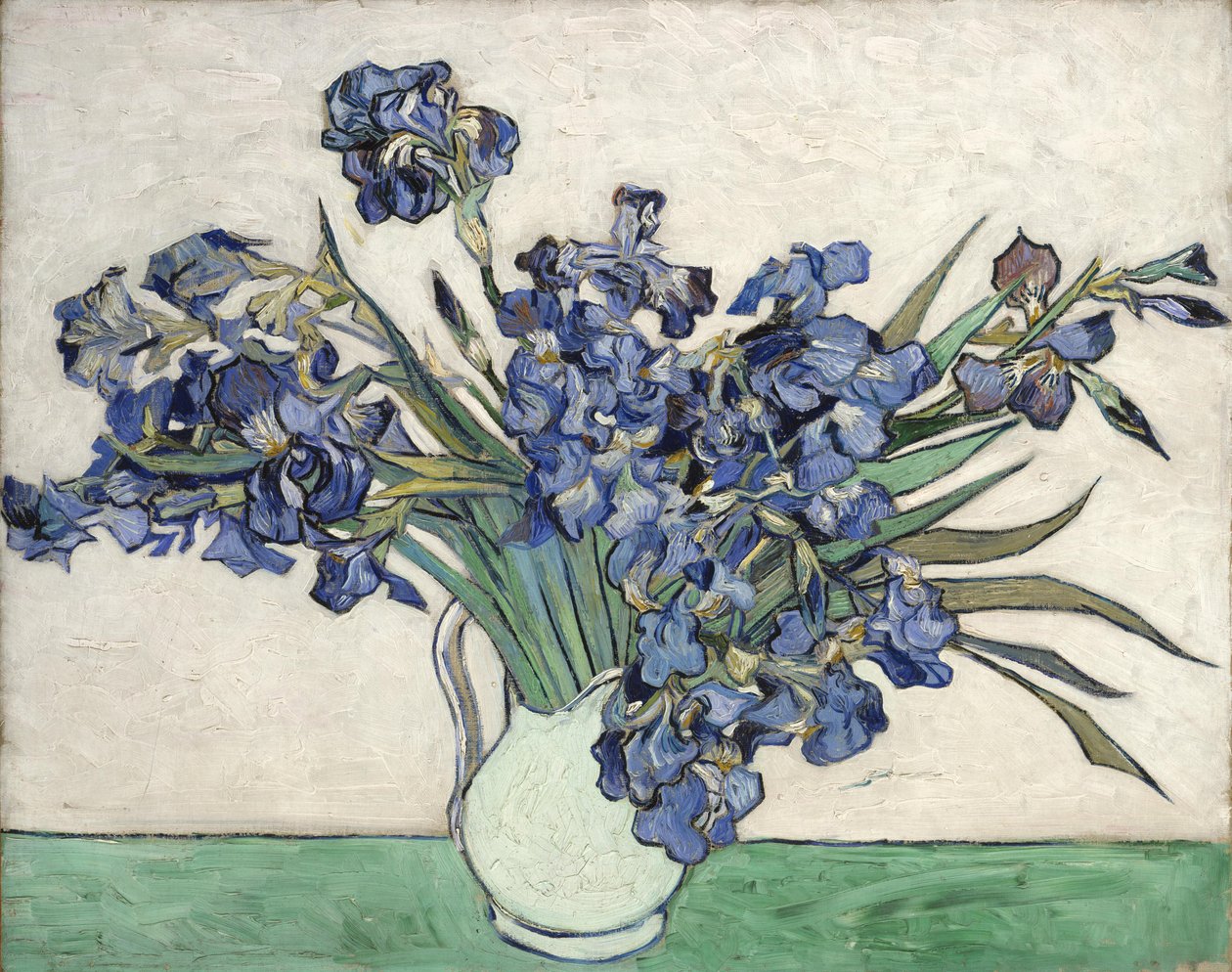 Wazon z irysami autorstwa Vincent van Gogh