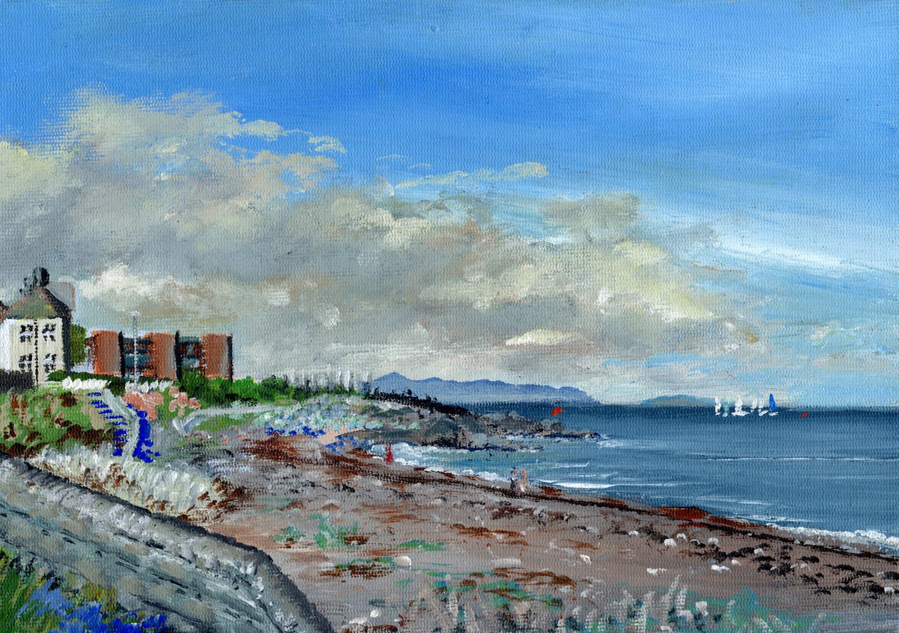 Greystones Ireland, 2001, (akryl na płótnie) autorstwa Vincent Alexander Booth