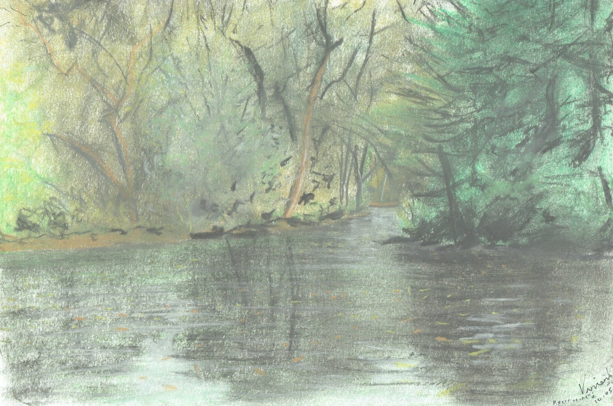 Staw Marlborough, 2005, (pastele na papierze) autorstwa Vincent Alexander Booth