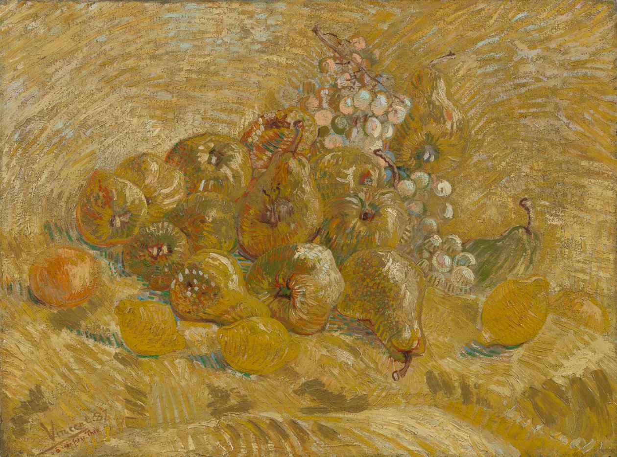 Pigwy, Cytryny, Gruszki i Winogrona autorstwa Vincent van Gogh