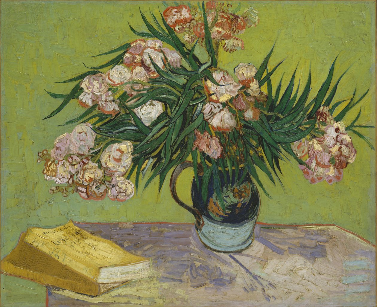 Martwa natura z oleandrem autorstwa Vincent van Gogh