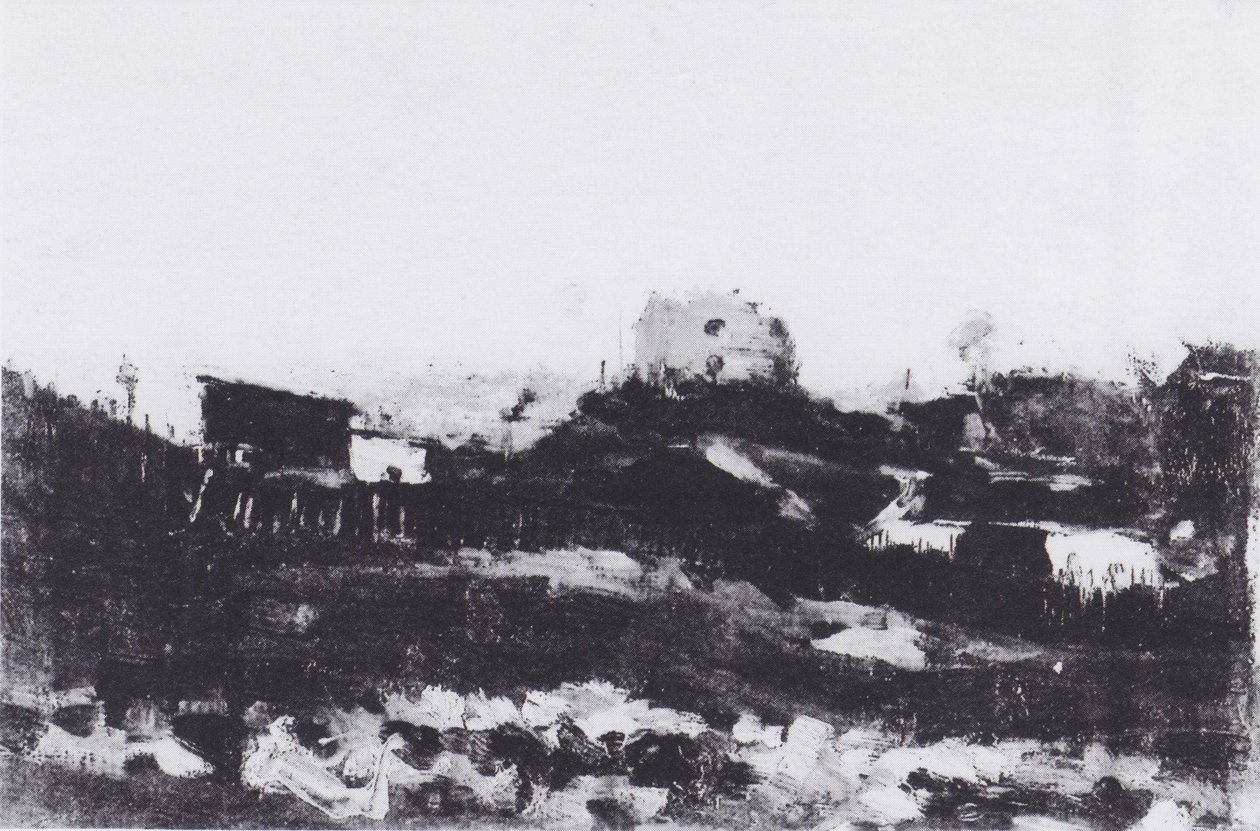 Widok na Montmartre z kamieniołomem autorstwa Vincent van Gogh