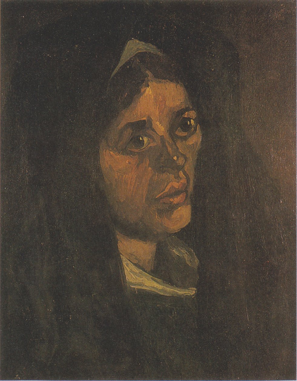Chłopka z zieloną chustą autorstwa Vincent van Gogh