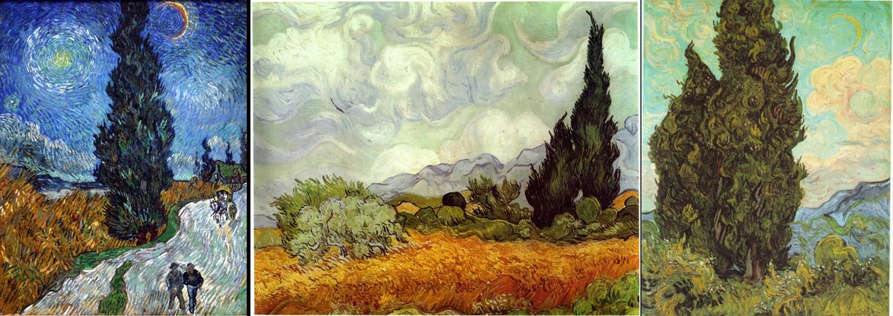 Wiejska droga w Prowansji nocą autorstwa Vincent van Gogh