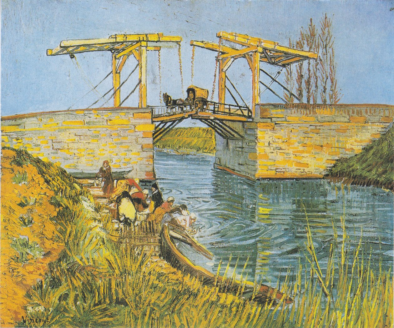 Most Langlois w Arles z praczkami autorstwa Vincent van Gogh