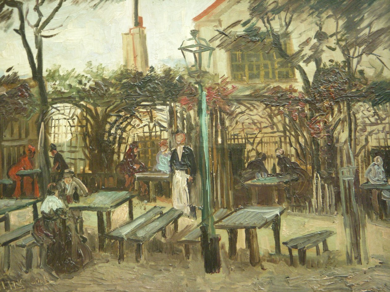 Bar ogrodowy La Guinguette na Montmartre autorstwa Vincent van Gogh