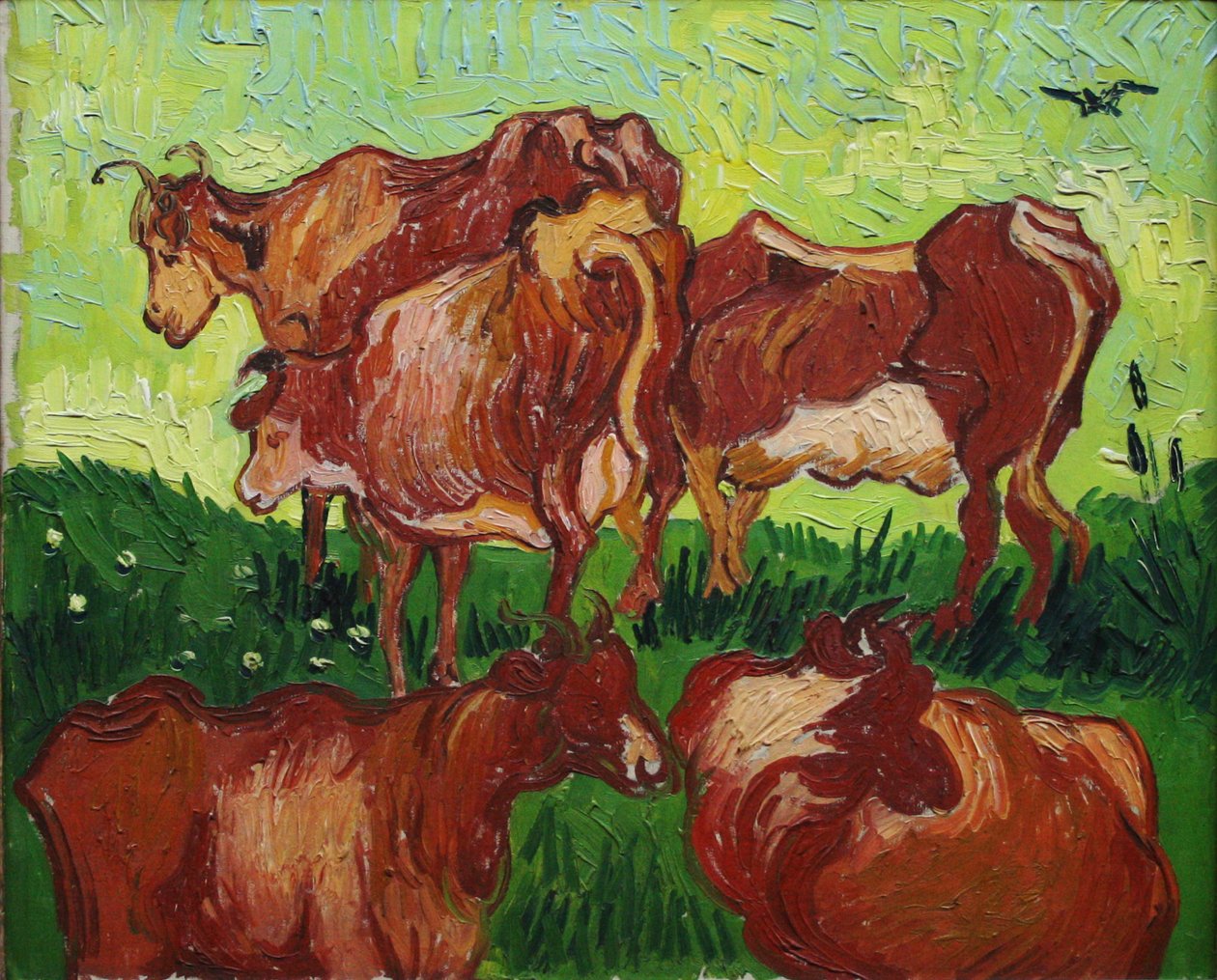 Krowy autorstwa Vincent van Gogh