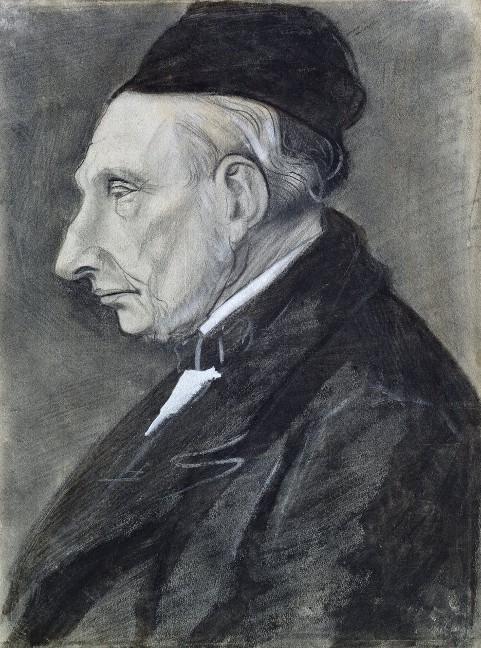 Portret dziadka artysty, 1881 (węgiel na papierze) autorstwa Vincent van Gogh