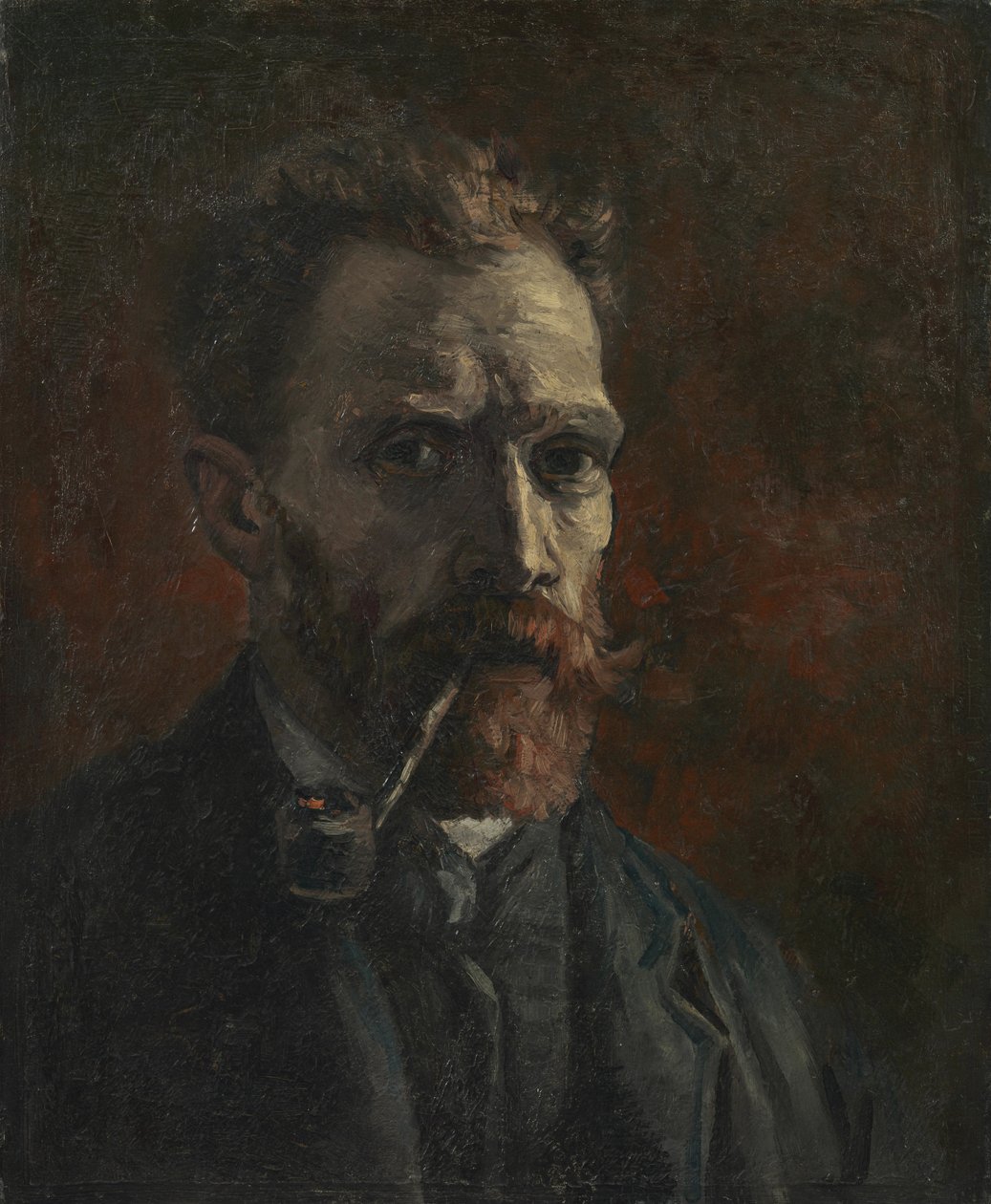 Autoportret z fajką autorstwa Vincent van Gogh
