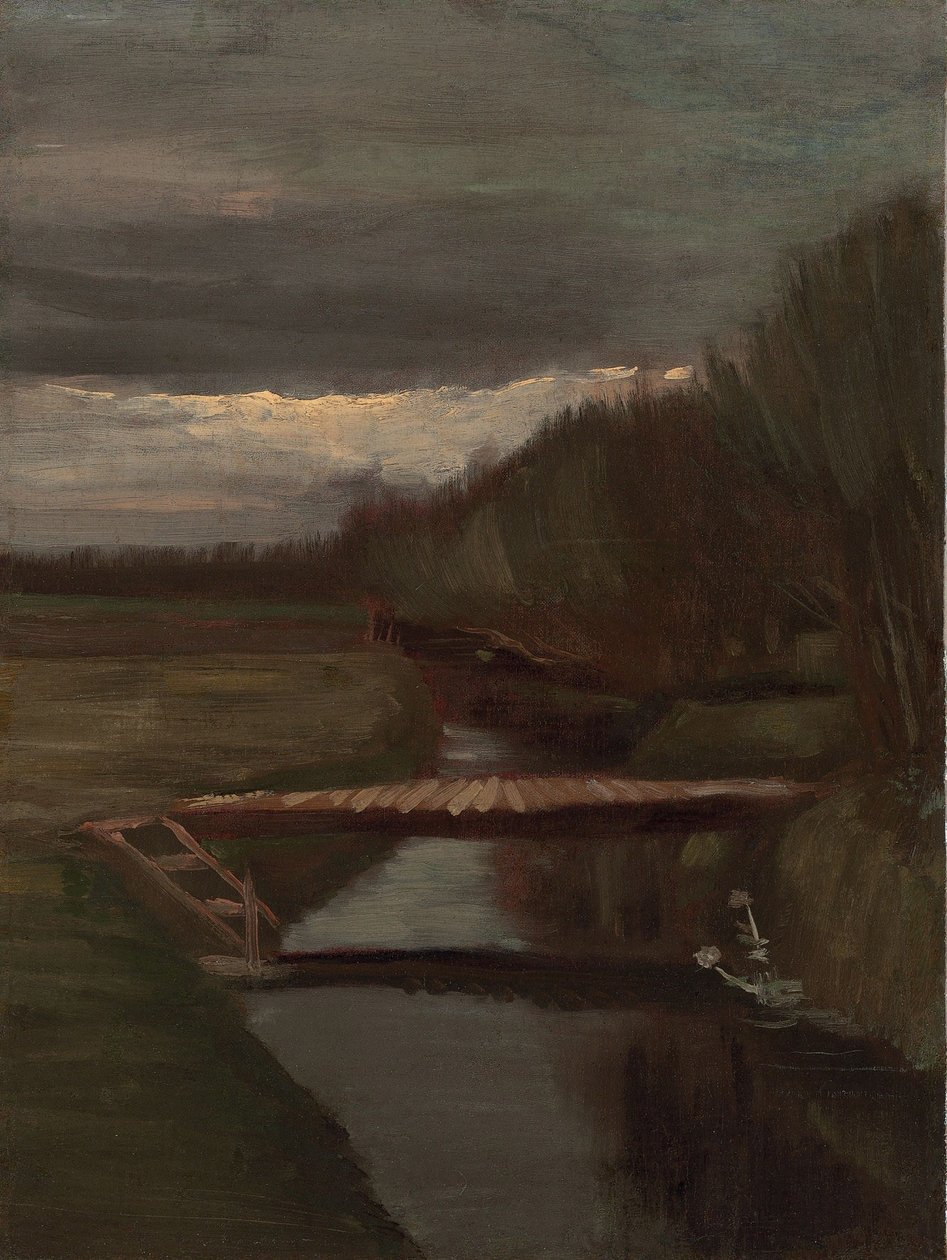 Rów i mały most autorstwa Vincent van Gogh