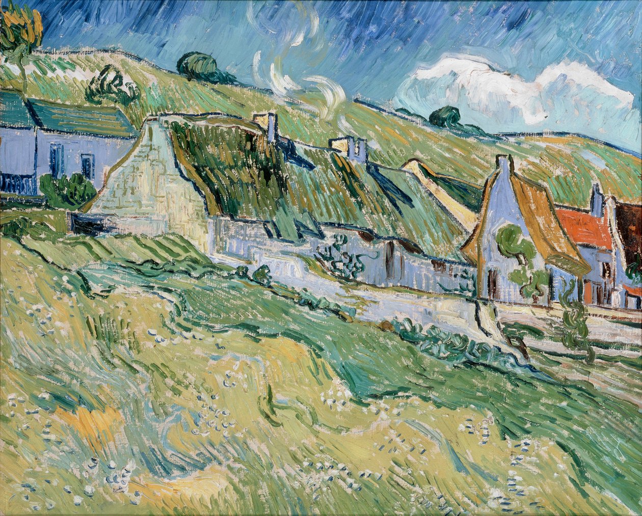 Domki kryte strzechą autorstwa Vincent van Gogh