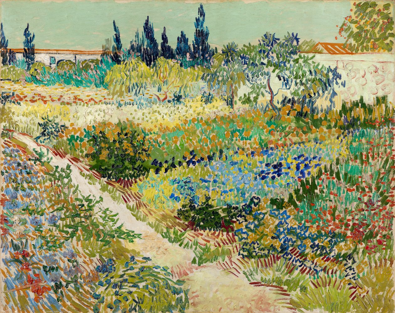 Ogród w Arles, 1888 autorstwa Vincent van Gogh