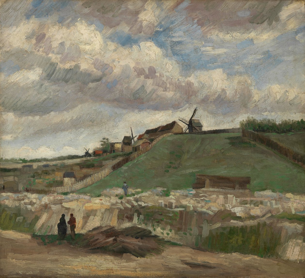 Wzgórze Montmartre z kamieniołomem autorstwa Vincent van Gogh