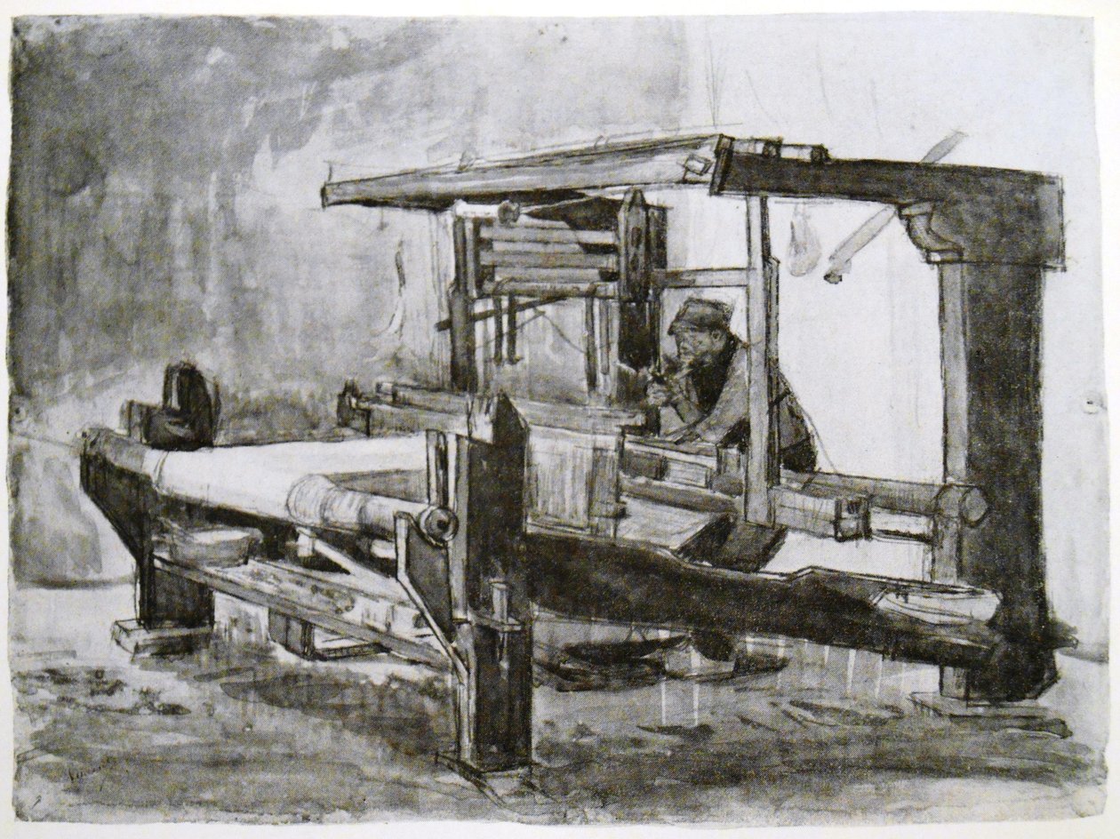 Tkacz w swoim krośnie autorstwa Vincent van Gogh