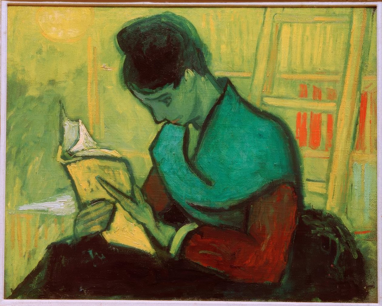 Czytelnik powieści autorstwa Vincent van Gogh