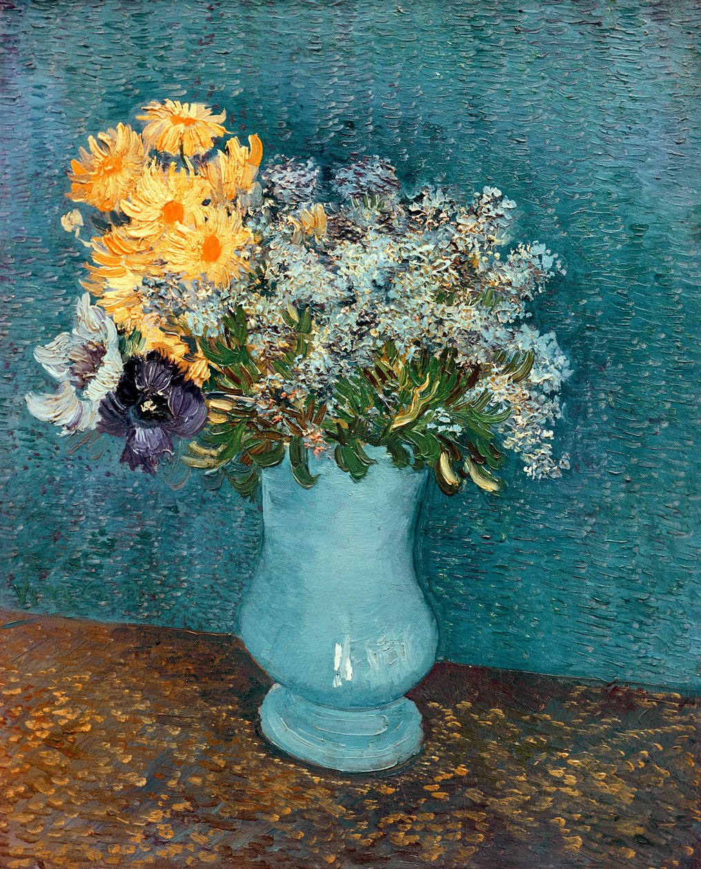 Wazon z kwiatami, 1887 autorstwa Vincent van Gogh