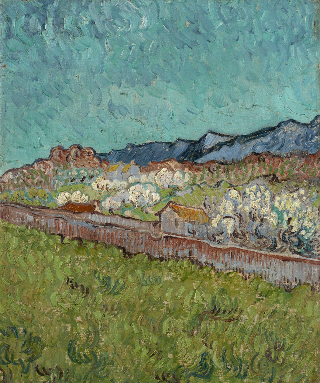 Widok na Alpilles autorstwa Vincent van Gogh