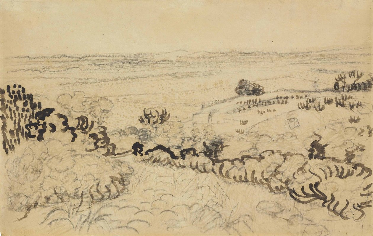 Widok na Montmajour autorstwa Vincent van Gogh