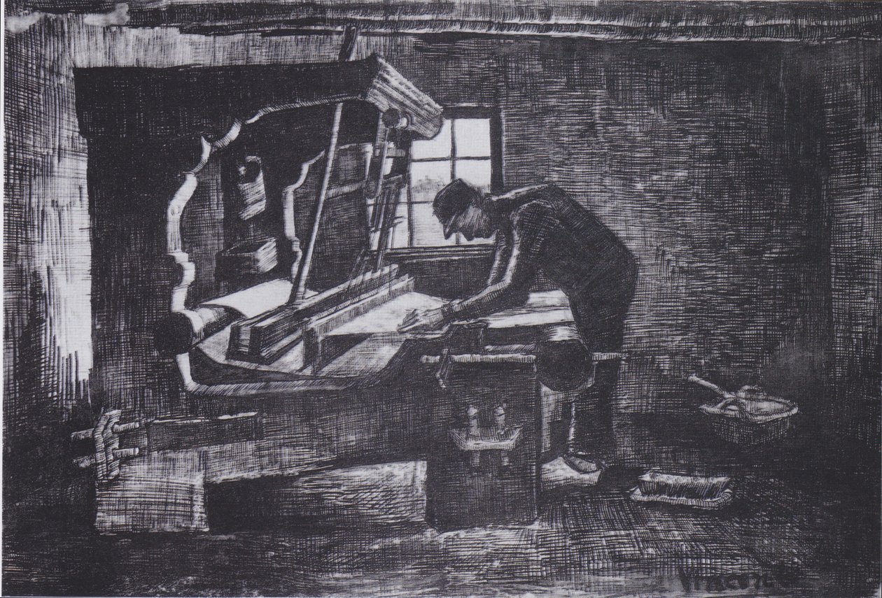 Weber am Webstuhl autorstwa Vincent van Gogh