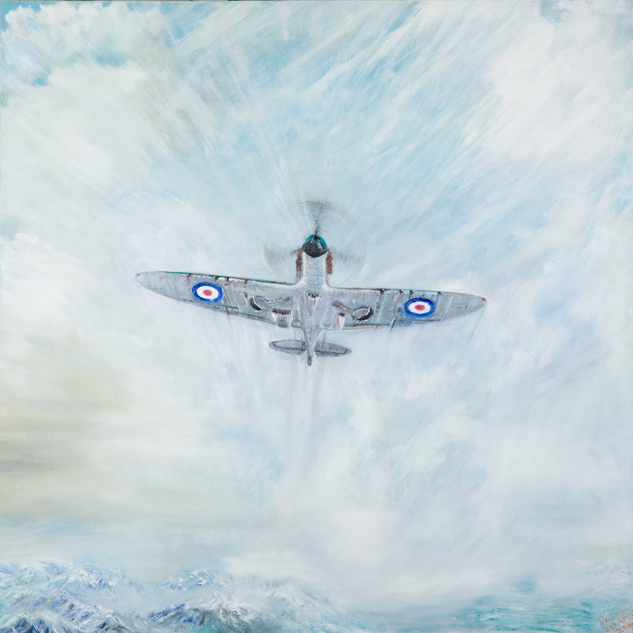Spitfire Ace of Spades, 2016, autorstwa Vincent Alexander Booth
