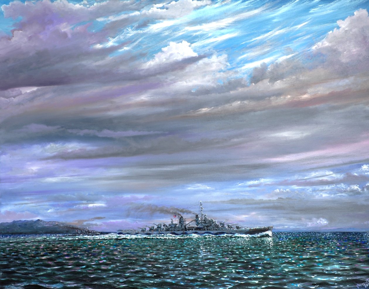 USS Juneau Guadalcanal 1942, 2019 autorstwa Vincent Alexander Booth