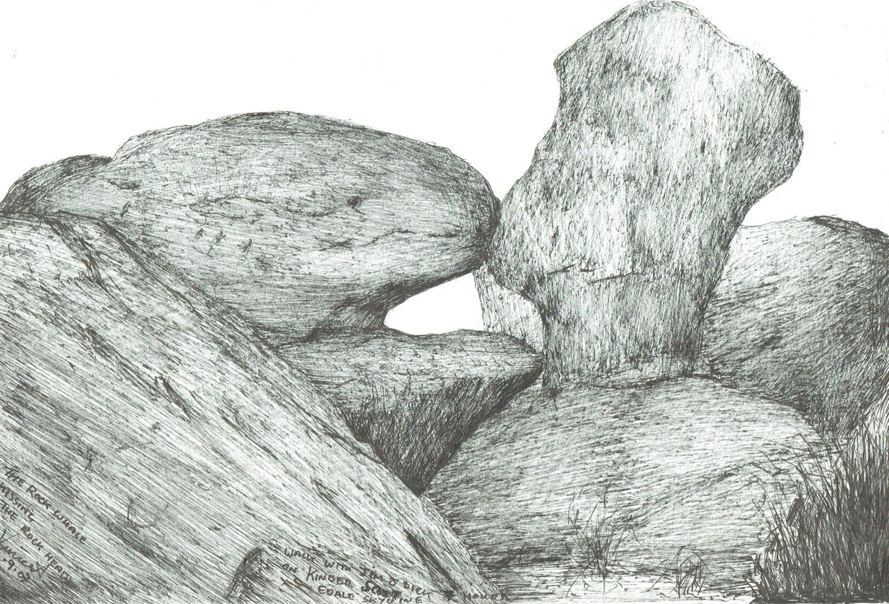 całowanie kamieni na Kinder Scout, 2007 autorstwa Vincent Alexander Booth