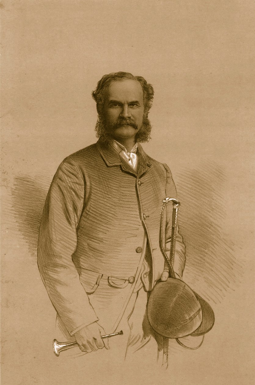 Podpułkownik A.M.Calvert, 1879. autorstwa Vincent Brooks Day and Son