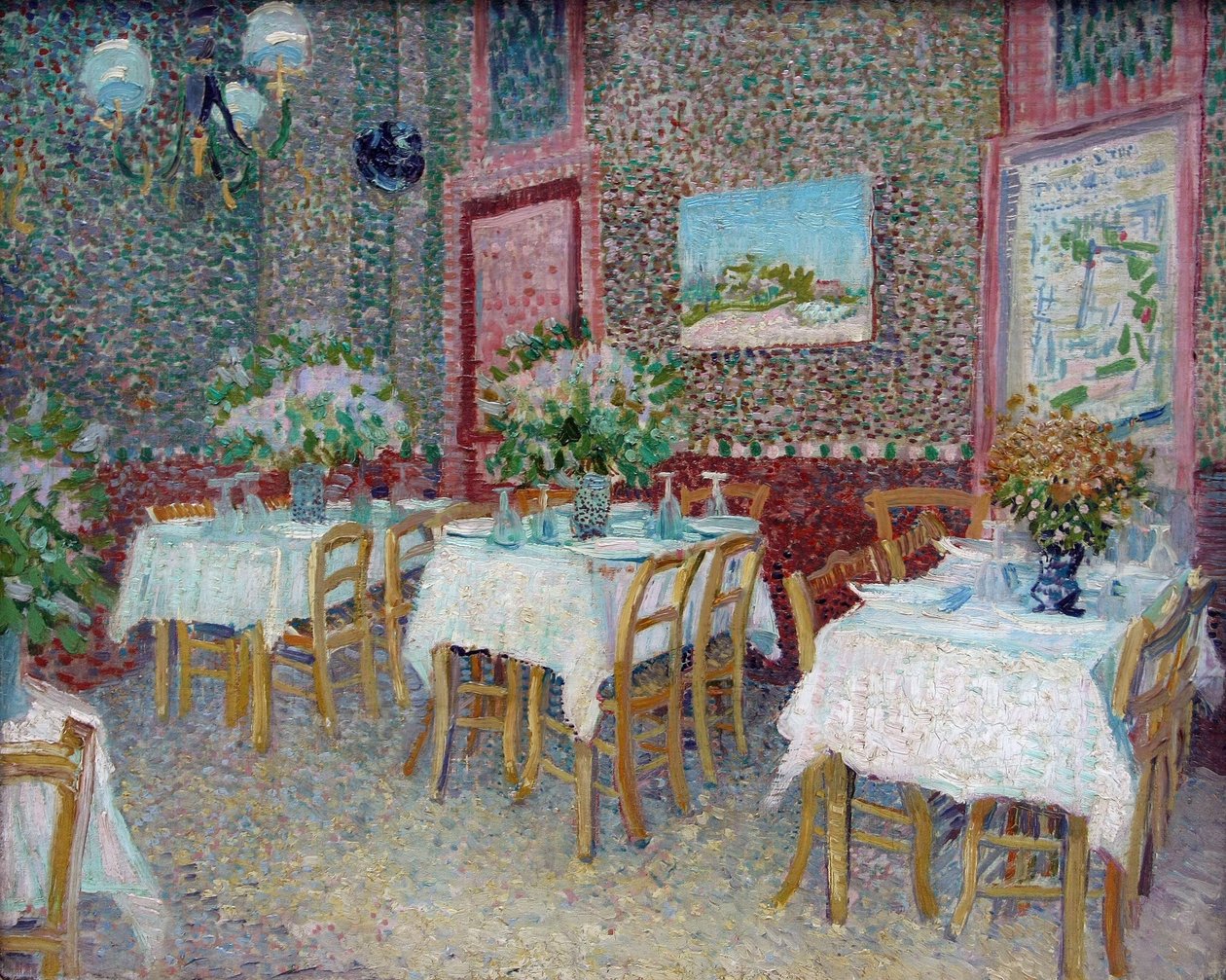 Wnętrze restauracji, 1887. autorstwa Vincent van Gogh
