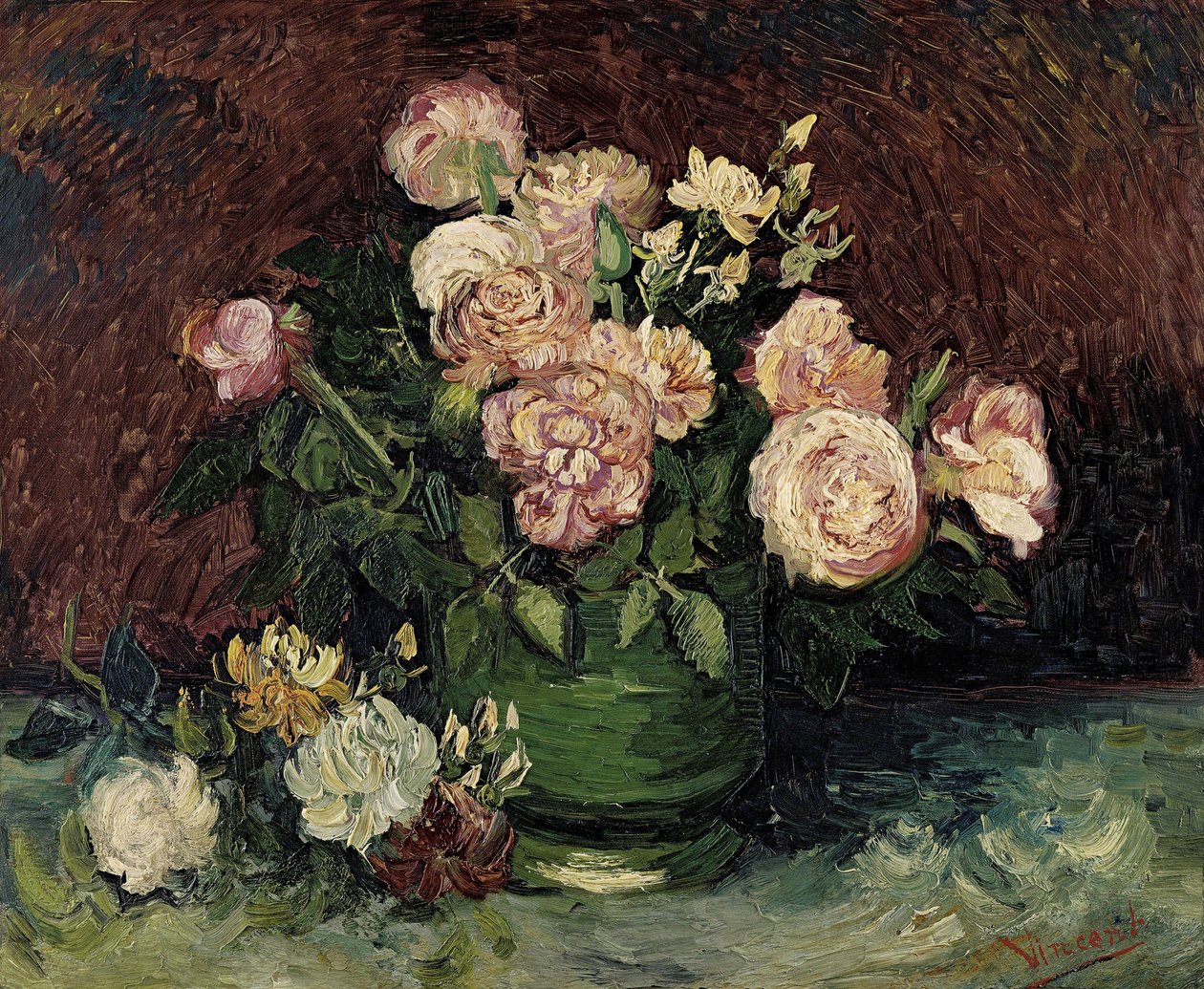 Róże i piwonie, 1886. autorstwa Vincent van Gogh
