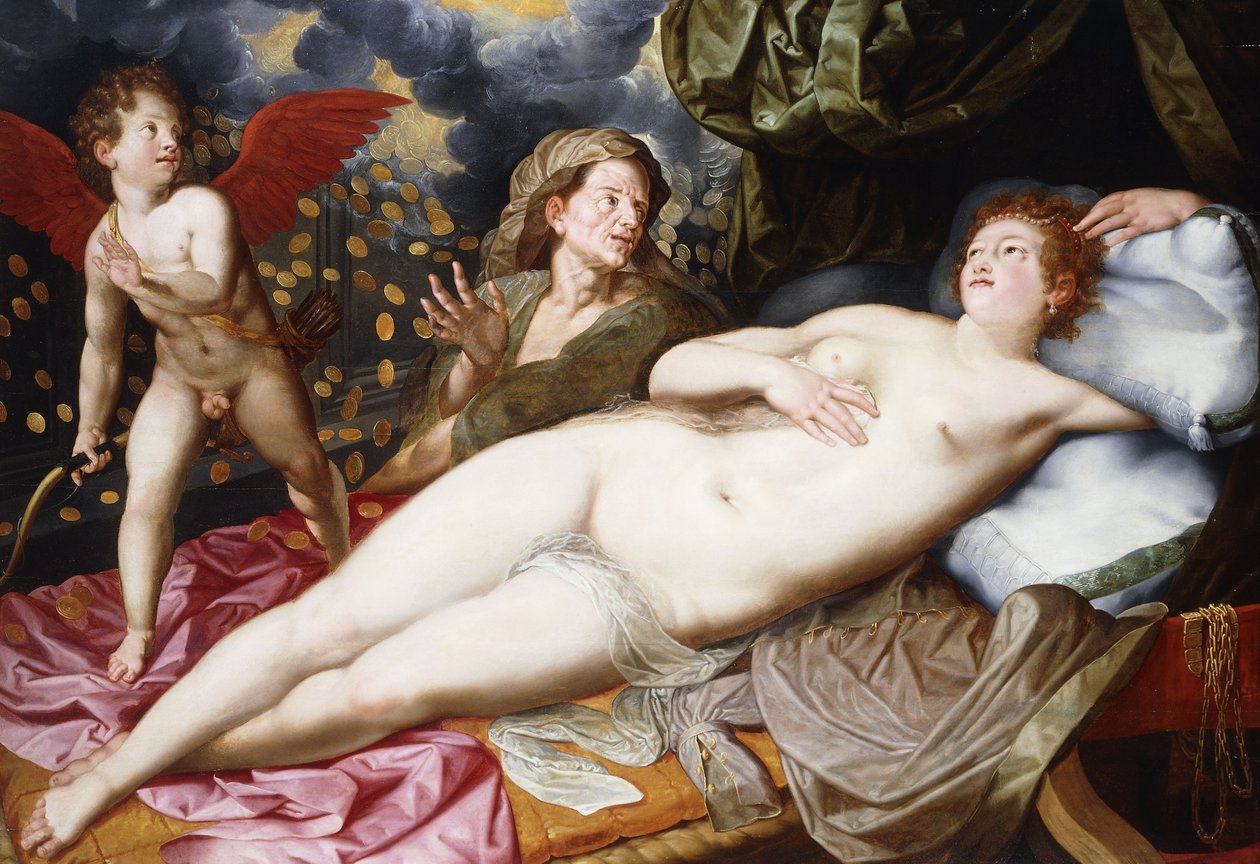 Danae, autorstwa Vincent Sellaer