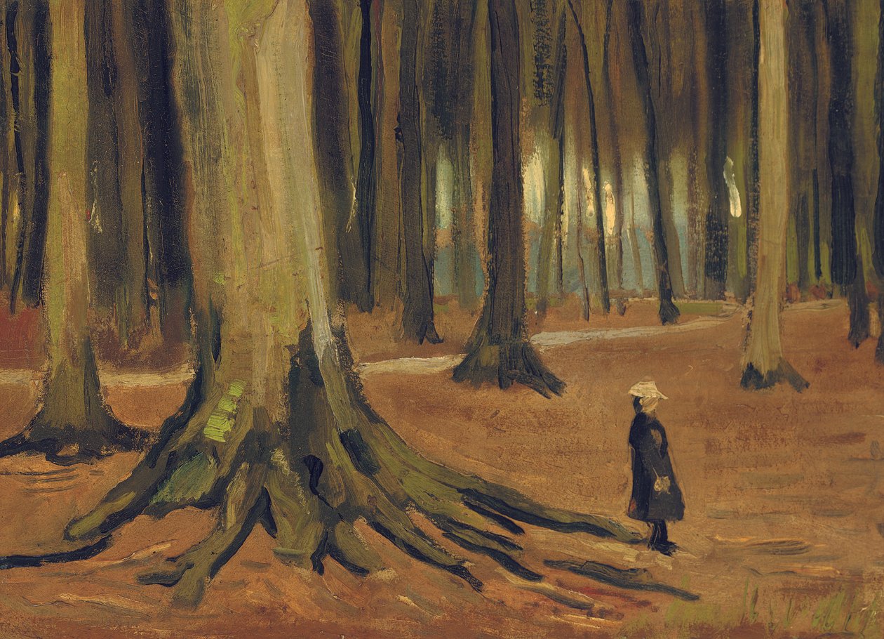 Dziewczyna w lesie, 1882 autorstwa Vincent van Gogh