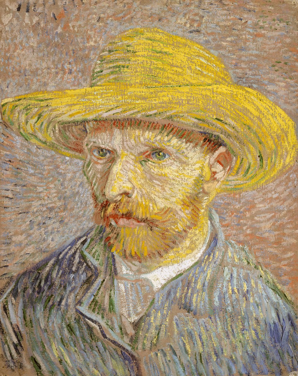 Autoportret w słomkowym kapeluszu autorstwa Vincent van Gogh