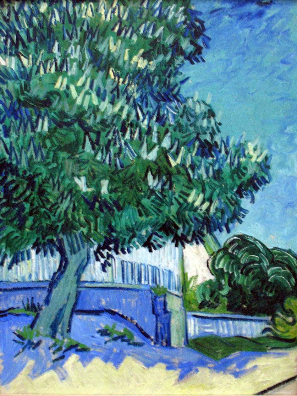 Kwitnące kasztanowce autorstwa Vincent van Gogh