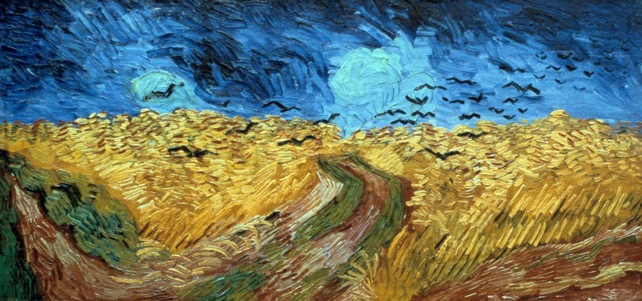 „Wrony nad polem pszenicy”, 1890 autorstwa Vincent van Gogh