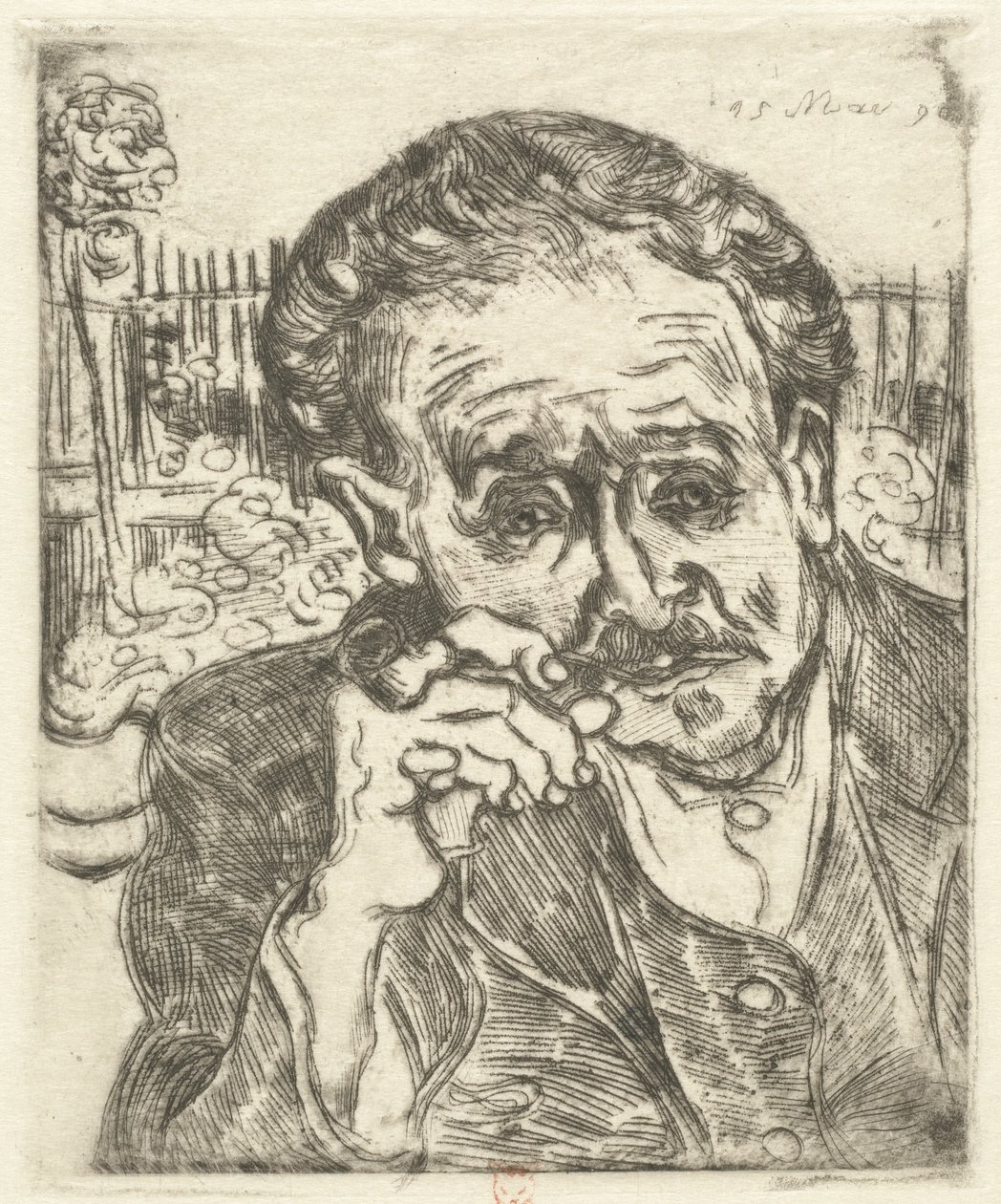Dr Gachet (Człowiek z fajką) autorstwa Vincent van Gogh
