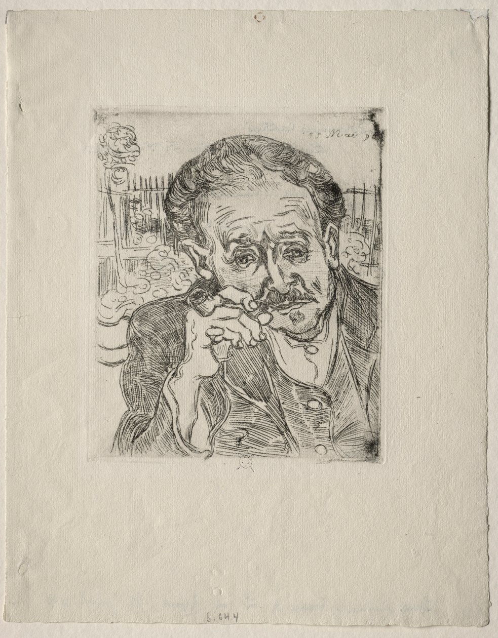 dr Gachet, 1890. autorstwa Vincent van Gogh