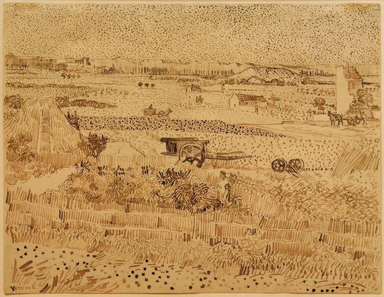 Żniwa w Prowansji autorstwa Vincent van Gogh