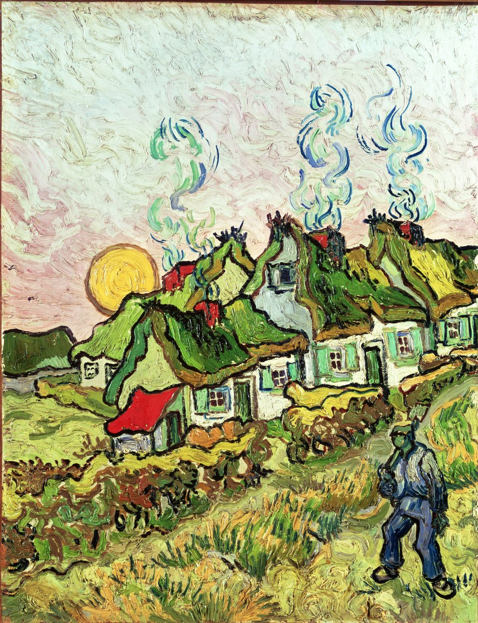 Dom i Figura autorstwa Vincent van Gogh