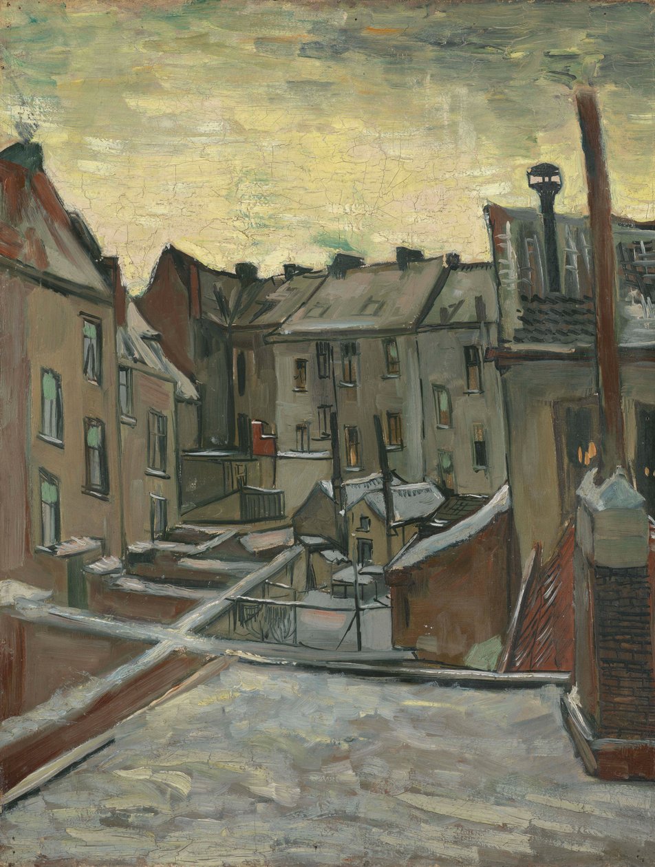 Domy widziane od tyłu autorstwa Vincent van Gogh