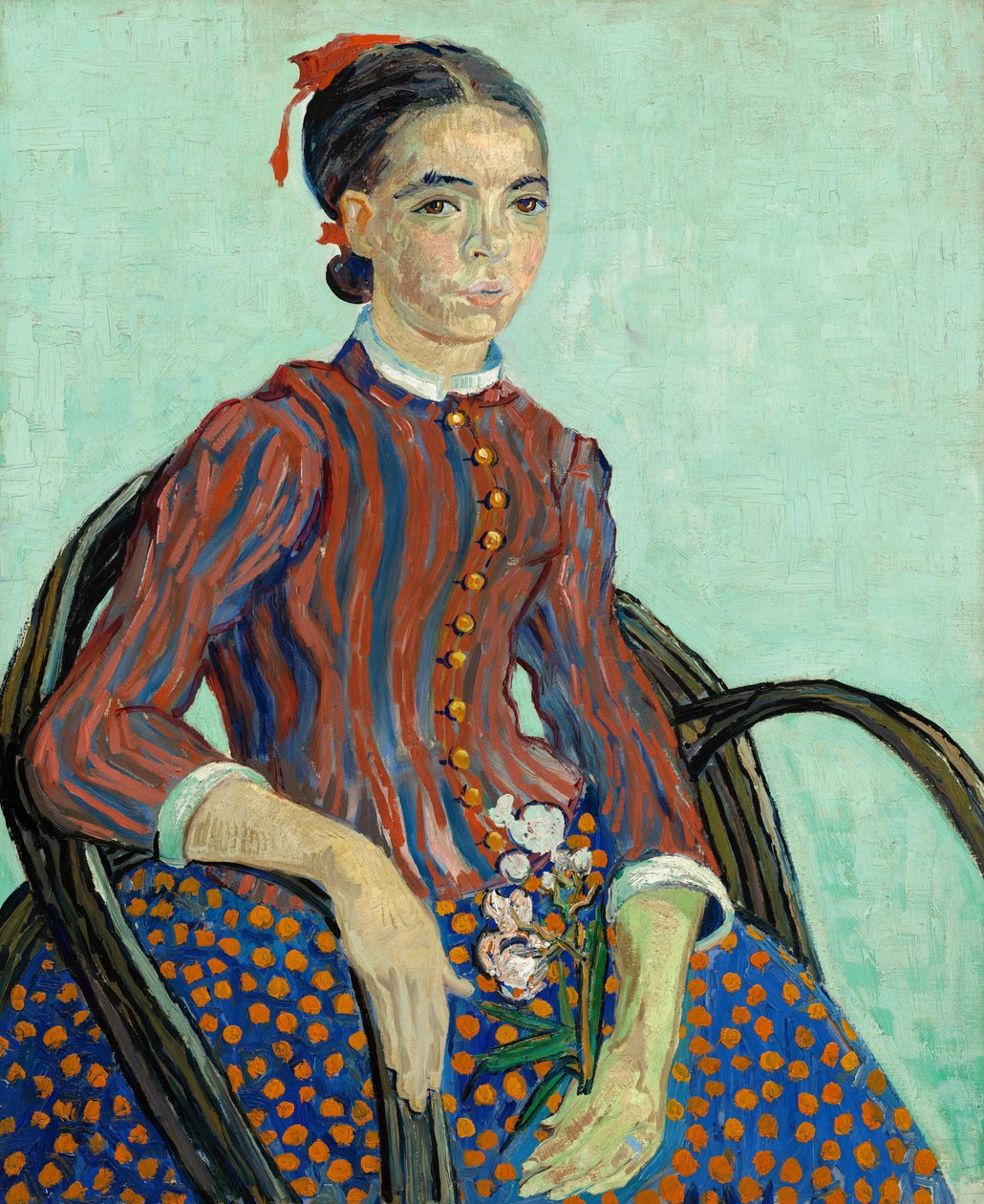La Mousme, 1888. autorstwa Vincent van Gogh
