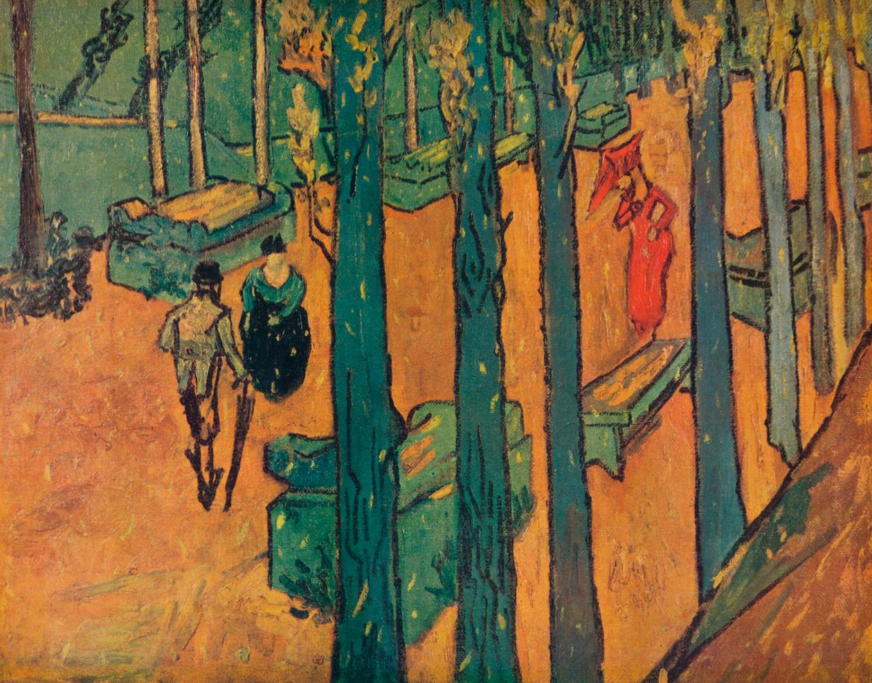 Aliscampy, 1888 autorstwa Vincent van Gogh