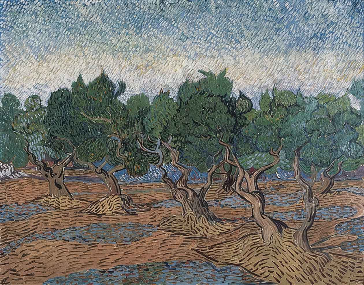 Gaj oliwny. 1889 autorstwa Vincent van Gogh