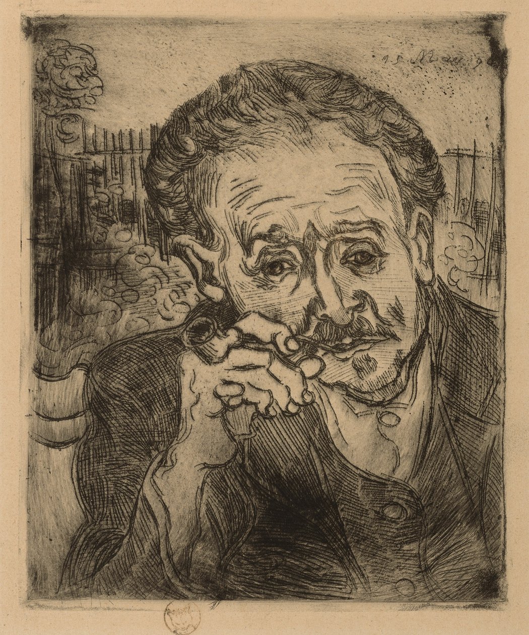 Portret dr Gacheta autorstwa Vincent van Gogh